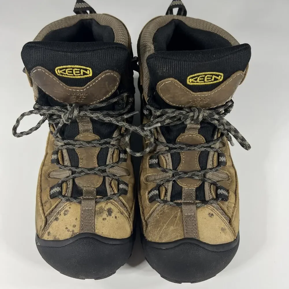 KEEN Targhee II Mid Waterproof Mens US Sz 8 Leather Textile Hiking Boots 1008418 - Picture 7 of 13